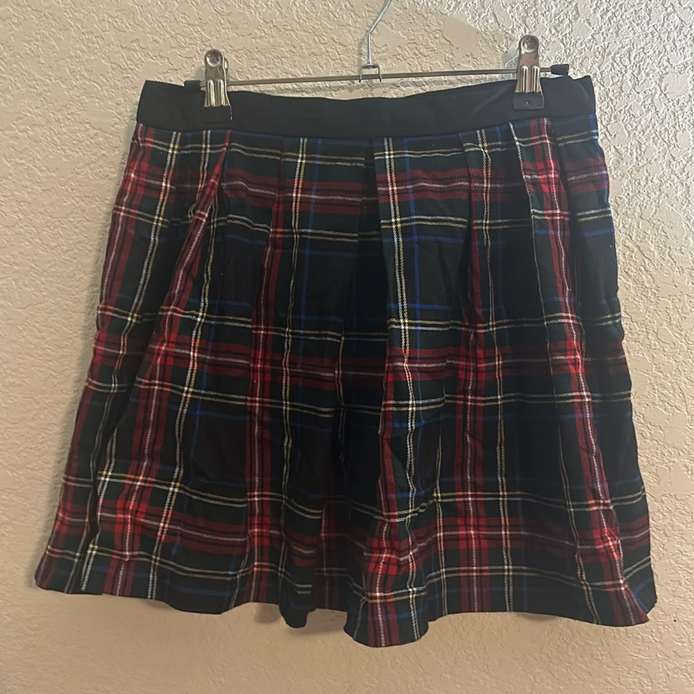Olsenboye Plaid Skirt